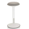 Stahulp BALANCE SIT III W in wit en grijs met gepolsterde zitting en ronde voet van hjh OFFICE