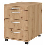 BARI 1606 | Mobiele container met 3 lades | Hout 