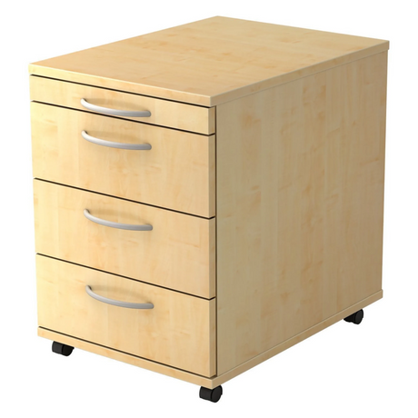 BARI 1606 | Rollcontainer mit 3 Schüben | Holz - buerostuhl24