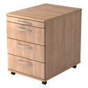 BARI 1606 | Mobiele container met 3 lades | Hout 