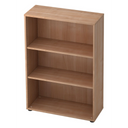Kast BETA 4500 in walnoot-look met drie open legvlakken van hjh OFFICE PRO