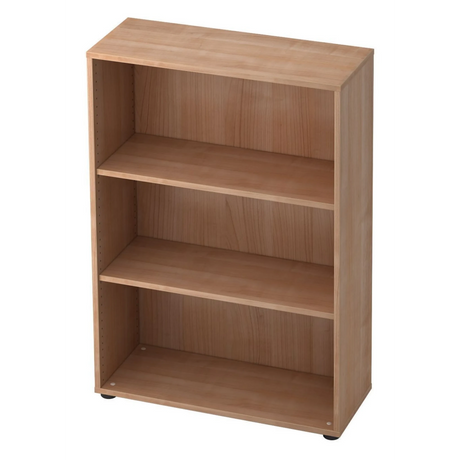 Kast BETA 4500 in walnoot-look met drie open legvlakken van hjh OFFICE PRO