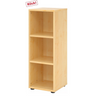 Open kast BETA 9 in licht esdoornhout-look met drie planken van hjh OFFICE PRO