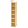 Kast BETA 9 van licht esdoornhout met vijf planken en zes open vakken van hjh OFFICE PRO