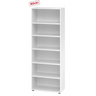 Witte kast BETA 9 met zes open vakken van hjh OFFICE PRO