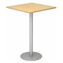 BISTRO H88Q S | Statafel | 80x80 | zilver - Systeem conferentietafel 