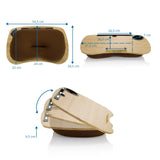 Maattekening van de Laptop onderzetter COMFILAP I van 54,5 × 34,5 cm in bruin van hjh OFFICE