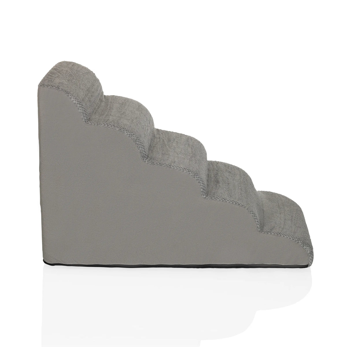 Grijze Trap voor huisdieren PAWY STEP 5 met vier treden en stofbekleding van hjh LIVING