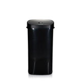 Zwarte Sensorbak CLEAN VI met glanzend deksel van hjh OFFICE – 360-gradenweergave (vooraanzicht 0°)