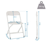 Technische tekening van de Outdoor stoel TUDELA XXL PRO W met een totale hoogte van 99 cm van hjh OFFICE