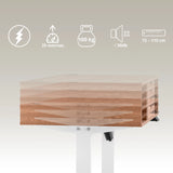 Houten blad van het Elektrisch in hoogte verstelbaar bureau Worktime Style met technische gegevens van hjh OFFICE