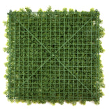 Groene plantmat LEAFLUXE 3 met vierkant kunststof raster en kunstmatig groen van hjh LIVING