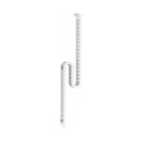 Witte verticale kunststof kabelketting CKVL met schakelstructuur van hjh OFFICE PRO