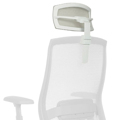 Witte Hoofdsteun COLORE KOPFSTUETZE met netbekleding en verstelbare steunarm van hjh OFFICE