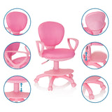 Roze Kinder bureaustoel KID COLOUR met verstelbare zithoogte en zwenkwielen van hjh OFFICE