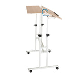 Kantelbaar tafelblad van het Zit- Sta bureau WORKSTATION I met een verstelbaarheid van 85 graden van hjh OFFICE