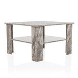 Grijze Salontafel BISMO met een aflegplateau in marmerlook van hjh LIVING – 360-gradenweergave (schuin vooraanzicht 30°)