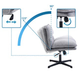 Verstelbare rugleuning van de Criss-Cross 20 lounge stoel met hellingshoeken van 90° en 123° van hjh LIVING