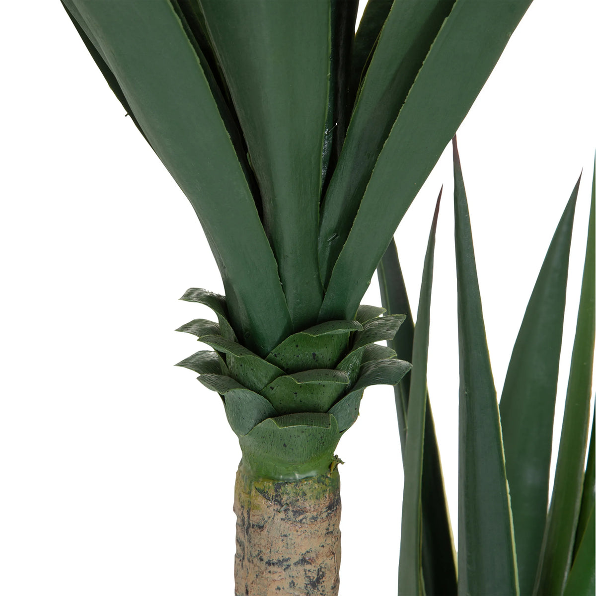 Stam en bladaanzet van de kunstplant YUCCA in groen van hjh OFFICE