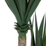 Stam en bladaanzet van de kunstplant YUCCA in groen van hjh OFFICE