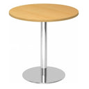 BISTRO F80R C | Vergadertafel | Ø 80 | chroom - Systeem conferentietafel 