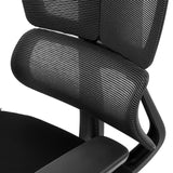 Lendensteun met mesh-weefsel van de professionele bureaustoel Ergo U2 Flex3 in zwart van hjh OFFICE
