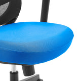 Blauwe zitting van de Thuisgebruik bureaustoel Sedito van hjh OFFICE