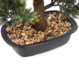 Stam en basis met bruine kiezels van de kunstplant BONSAI van hjh OFFICE