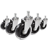 5x ROLO SKATE CT 11mm/75mm Harde bodem - Bureaustoelwielen 