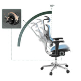 Verstelbare rugleuning met een kantelhoek van 90° van de Luxe directiestoel ERGOHUMAN ULTRA GEN2 van hjh OFFICE