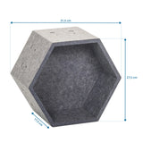 Maattekening van de Scheidingswand FLEXMIUT STORE S met 31,5 × 27,5 cm van hjh OFFICE