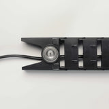 Verticale kabelketting van de CKVL Accessoires in zwart met geleidingselement en kabel van hjh OFFICE PRO