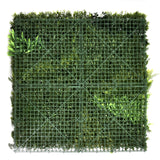 Groene plantmat LEAFLUXE 3D met kunststof raster en kunstmatig bladwerk van hjh LIVING
