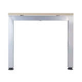 Aluminium onderstel van het in hoogte verstelbare bureau JAVA 12 S in essen eiken van hjh OFFICE PRO