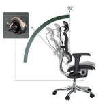 Verstelmechanisme voor de 90 graden neiging van de rugleuning van de Luxe directiestoel ERGOHUMAN ULTRA L GEN2 van hjh OFFICE