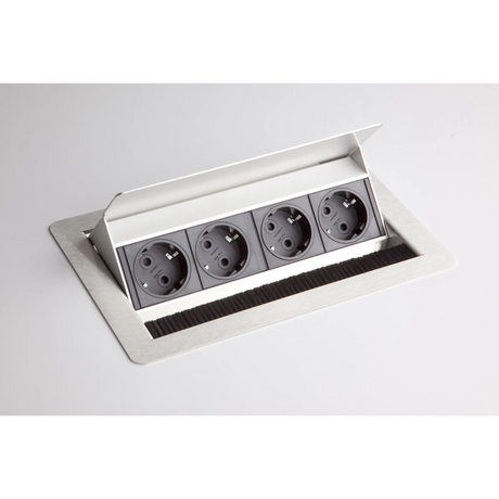 ELDOSE1 | Steckdosenleiste (inkl. Fräsung) | 4 x Steckdose - Zubehör - buerostuhl24