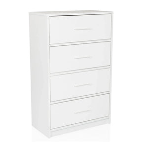 Witte Commode ESTORIA met vier laden en eenvoudige grepen van hjh LIVING
