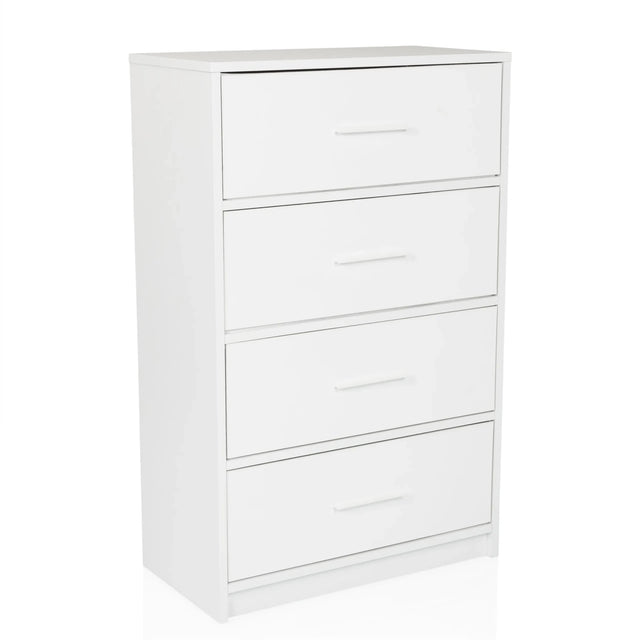 Witte Commode ESTORIA met vier laden en eenvoudige grepen van hjh LIVING