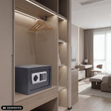 Kluis Safe Compact Basic in antraciet met digitale codeslot van hjh OFFICE (AI-gegenereerde afbeelding)