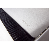 Silberfarbene Oberfläche mit Logo der Steckdosenleiste ELDOSE0 aus dem Zubehör von hjh OFFICE PRO