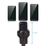 Verstelbare klembreedte van 13 - 22 cm van de Houder voor mobiele telefoon & tablet FLEXMOBI III van hjh OFFICE