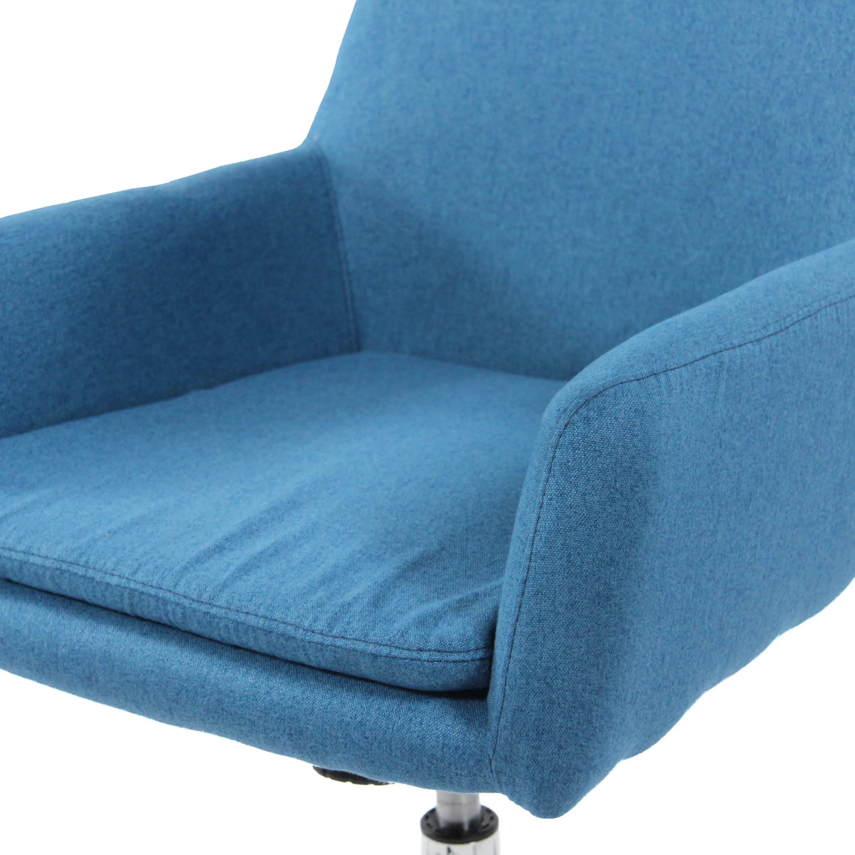 Blauwe bekleding en armleuning van de Thuisgebruik bureaustoel SHAKE 400 van hjh OFFICE