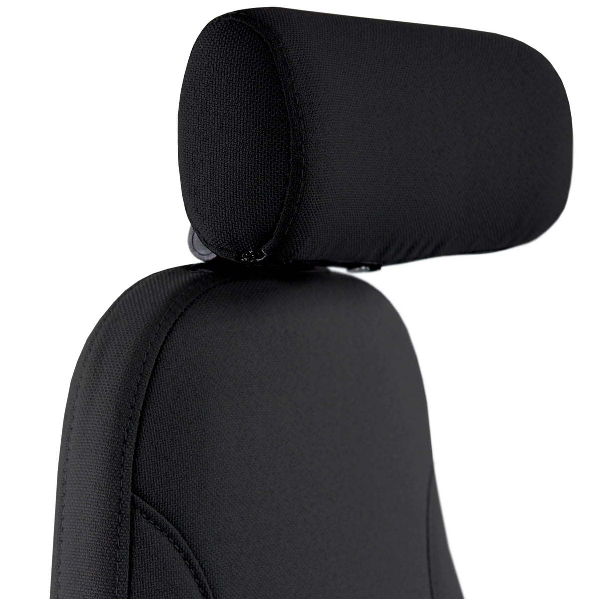 Hoofdsteun van de RESISTIO high end bureaustoel met zwarte stoffen bekleding van hjh OFFICE