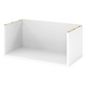 Witte bovenbouwkorpus FlexWall met open constructie en zichtkanten van hjh OFFICE PRO
