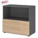 FlexWall | 2 OH | laden + kast | met verstelbare poten 