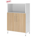 FlexWall | 3 OH | deuren + kast | met sokkelframe 