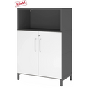 FlexWall | 3 OH | deuren + kast | met sokkelframe 