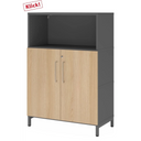 FlexWall | 3 OH | deuren + kast | met sokkelframe 