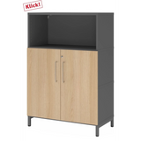 FlexWall | 3 OH | deuren + kast | met sokkelframe 