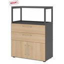 FlexWall | 3 OH | deuren + laden + frame | met verstelbare poten 